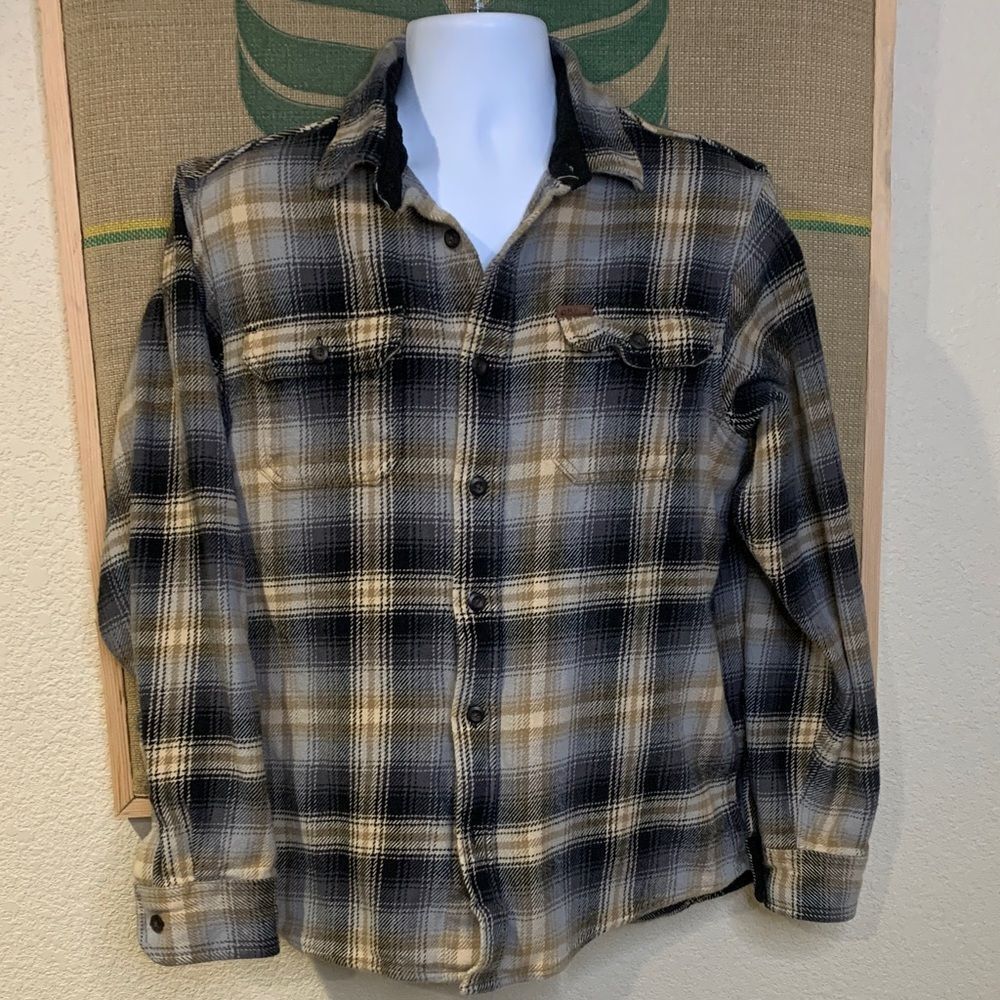 Orvis Multicolor Plaid JACKET shirt, men’s large